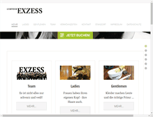 Tablet Screenshot of exzess.de